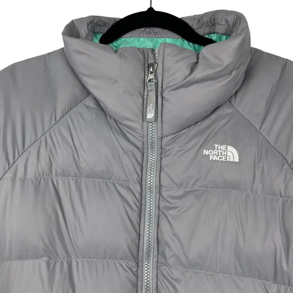 The North Face Girls Triclimate Jacket XL 3 in 1 Mint Green Grey Down Puffer - Picture 4 of 16